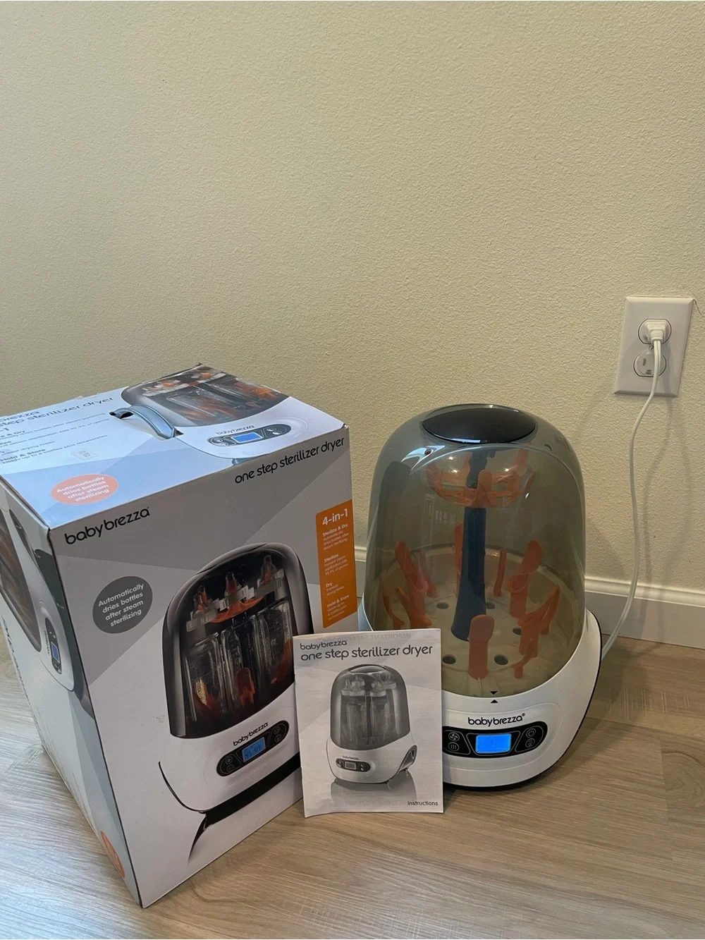 White and Orange One Step Sterilizer Dryer